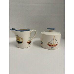 Studio Nova Yacht Race Sugar And Creamer Set